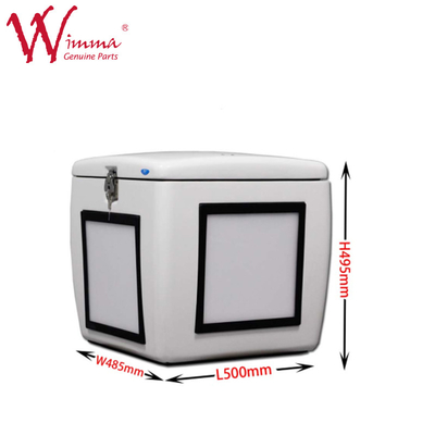 Fiberglass Delivery Box Jumbo Box Putih Dengan Lampu Led Performa Baik 85 L FRP 500mm*485mm*495mm