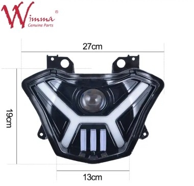 Lampu depan LED Hitam yang elegan untuk Kawasaki Z650 dan Versys X 300