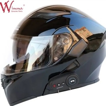 Sepeda Motor Full Face Helm Sepeda Elektronik Windproof Fog Proof Dengan Ventilasi yang Bisa Disesuaikan