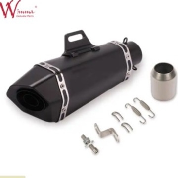 Motor Exhaust Pipe Muffler Silencer 51mm Untuk Performance Sistem Ekshaust Peningkatan Efek Suara Pengurangan Berat