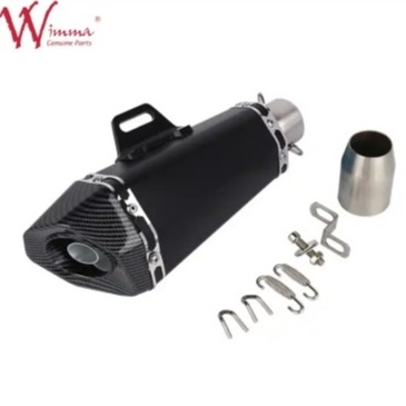 Motor Exhaust Pipe Muffler Silencer 51mm Untuk Performance Sistem Ekshaust Peningkatan Efek Suara Pengurangan Berat