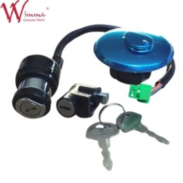 GN125 2 Kunci Kunci Kursi Tangki Bahan Bakar Kunci Lengkap Set Kunci Saklar Penyinaran untuk Suzuki GN125 GN125H 1982-2001