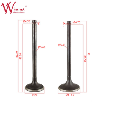 Input dan Exhaust Valve Motorcycle Electrical Parts CB200 ISO9001 Terdaftar