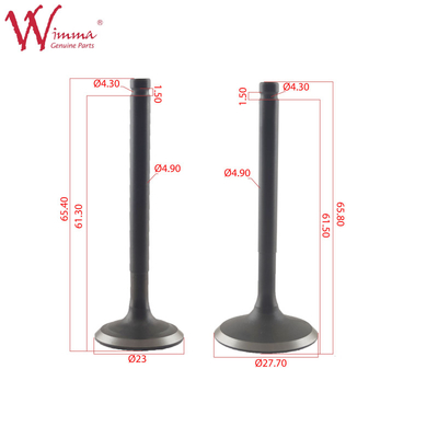 Input dan Exhaust Valve Motorcycle Electrical Parts GY6150 Baja tahan karat