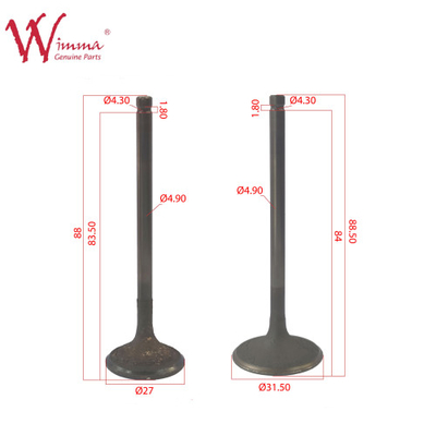 Motor Input dan Exhaust Valves, DY250 Mesin Utama Exhaust Valve