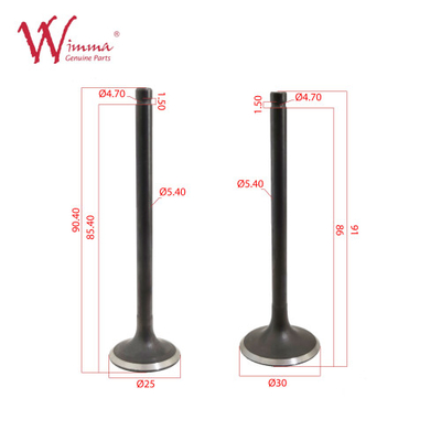 Bagian Sepeda Motor Asupan Dan Mesin Exhaust Valve CB125 Kinerja Tinggi