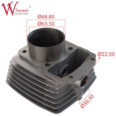 Cylinder Block Cylinder Kit Mesin Sepeda Motor OEM Kualitas CG200 ISO9001 Persetujuan Grosir