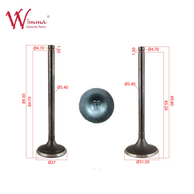 Set Input Engine Exhaust Valve Bagian Mesin Sepeda Motor Cina CHIEF