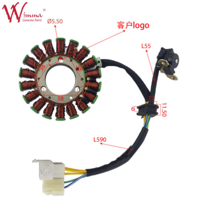 Besi Magneto Stator Coil Stator Comp suku cadang sepeda motor dari Cina Munufabrikant GN125 ((2012)