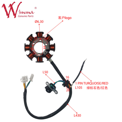 Sepeda Motor Magnetic Stator Coil Stator Comp Bagian Listrik CB1125 Cina Wimma