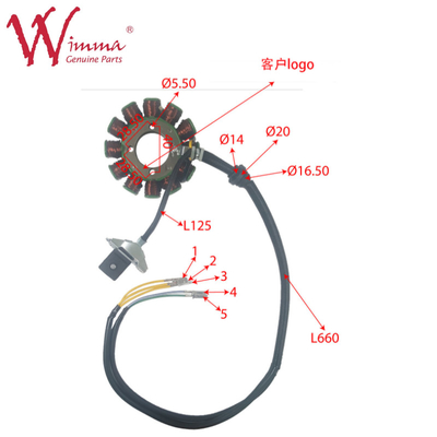 Sepeda Motor Magnetic Stator Coil Stator Comp CHIEFII ((2021) ISO9001 Terdaftar
