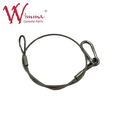 Kabel keamanan berlapis karet galvanis kelas profesional untuk bahan baja