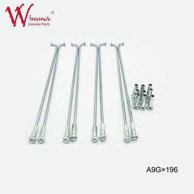Sepeda Motor Spoke Set Dengan Puting Grosir Kualitas Tinggi A9G 196mm Panjang Dirt Bike
