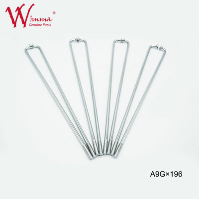 Sepeda Motor Spokes Set Dengan Puting Berkualitas Tinggi 9G ISO9001 Baja Tidak Berlemak