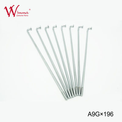 Sepeda Motor Spokes Set Dengan Puting Berkualitas Tinggi 9G ISO9001 Baja Tidak Berlemak
