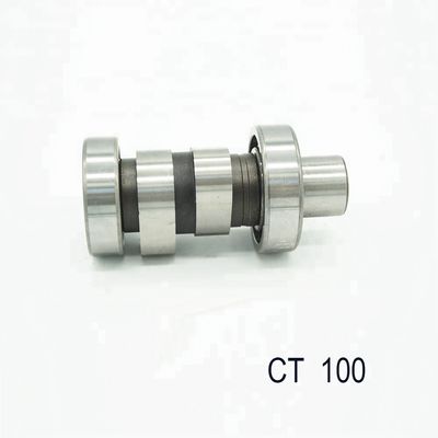 Camshaft Mesin Sepeda Motor suku cadang Bajaj Ct 100 Perak Hitam Baja baja ISO9001 terdaftar